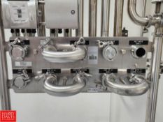 S/S Flow Panel with (10) 2” Clamp Connections - Rigging Fee: $350