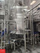 2013 Feldmeier 2,000 Gallon Dome-Top, Cone-Bottom Jacketed Process Tank, S/N: E069613 with Side