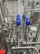 Alfa Laval Unique PMO Plus 2.5” Mixproof Double Seat Valves with (2) Alfa Laval Unique 2.5” Valves