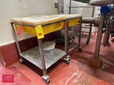 (2) S/S Carts with Bins and Lids - Rigging Fee: $100
