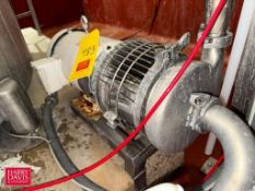 Waukesha Cherry-Burrell Centrifugal Pump, Model: C216, S/N: 1000002437092-09 with Balder 5 HP 1,750