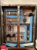 Allen-Bradley MicroLogix 1400 PLC with (6) I/O Cards, (2) PowerFlex 525 7.5 HP Variable-Frequency