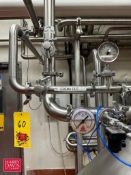 S/S Piping: 40’, (5) Air Valves and Sensors - Rigging Fee: $350