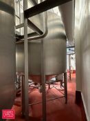 2007 Walker 2,000 Gallon Dome-Top Cone-Bottom Jacketed 316 S/S Processor with Vertical Wide Sweep