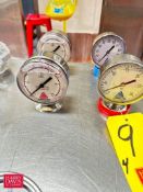 NEW Anderson Oil Filled Pressure Gauges, 100 PSI and 30 PSI - Rigging Fee: $40