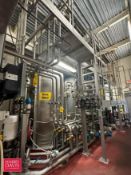 3-Tank CIP System, Including: (3) Walker 1,500 Gallon S/S Tanks, TDS Tank, Pumps, Flow Meters