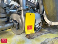 Centrifugal Pump with Baldor 5 HP 3,450 RPM Motor: Mounted on S/S Base - Rigging Fee: $150