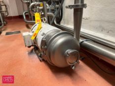 APV Centrifugal Pump, Model: W+35/35, S/N: 100124215702 with Baldor 15 HP 3,500 RPM Motor: Mounted