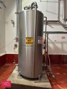 TSI 500 Gallon Dome-Top, Sloped-Bottom S/S Tank, S/N: 3754-02 - Rigging Fee: $600