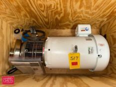 2020 Waukesha Cherry-Burrell Centrifugal Pump, Model: 328, S/N: 1000003802389 with Baldor 20 HP