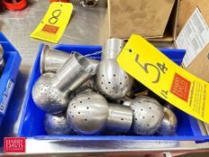 NEW Assorted S/S Spray Balls - Rigging Fee: $50