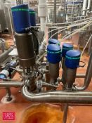 S/S Alfa Laval Air Valves with Control Tops and S/S Panel: Mounted on S/S Base - Rigging Fee: $375