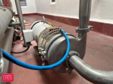 Centrifugal Pump with Baldor 5 HP 1,750 RPM Motor: Mounted on S/S Base - Rigging Fee: $150