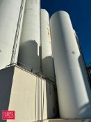 2001 Walker 60,000 Gallon Jacketed S/S Silo, S/N: VSHT-6107-R with Horizontal Agitation, Level