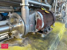 Fristam Centrifugal Pump, Model: FPX3542-205, S/N: FPX35420409390 with 40/30 HP 3,555/2,960 RPM Moto