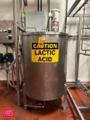 225 Gallon S/S Tank with Vertical Agitation and Poly Chemical Diaphragm Pump - Rigging Fee: $250