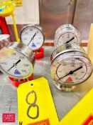 NEW Anderson Oil Filled Pressure Gauges, 600 PSI - Rigging Fee: $40