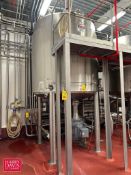 Scott Turbon 2,000 Gallon Dome-Top Dish-Bottom Vacuum Jacketed S/S Homogenizing Blend Tank