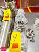 NEW 4”-2” S/S Spring Loaded Check Valves, Clamp-Type - Rigging Fee: $50