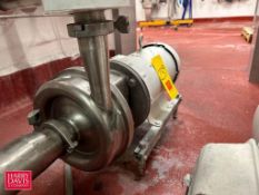 Centrifugal Pump with Baldor 7.5 HP 3,450 RPM Motor: Mounted on S/S Base - Rigging Fee: $150