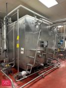 Mueller 2,000 Gallon x 2-Compartment Jacketed S/S Tank, Model: SRW, S/N: D-16231-1-2 with Vertical