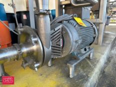 Fristam Centrifugal Pump, Model: Model: FPX3542-205, S/N: FPX35422000624 with Weg 30 HP 3,535 RPM Mo