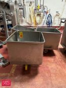 60 Gallon S/S Portable Totes - Rigging Fee: $300