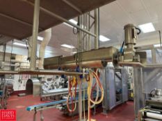 S/S Flex-Auger Curd Feeding System: 7’ x 8