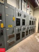 Allen-Bradley Centerline MCC, S/N: SNB815334/1 with Horizontal Power 600 Amps, Vertical Power 300