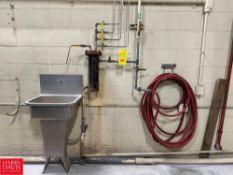 S/S Sink, Hot Water Station with Hose, Filter and Valves - Rigging Fee: $200