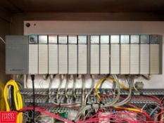 Allen-Bradley PLC with 1747-AENTR, (12) I/O Cards, (7) PowerFlex 525