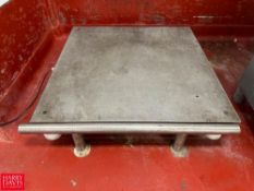 S/S 5,000 LB Capacity Pallet Scale: 4’ x 4’ with Digital Display, Model: GSE665 - Rigging Fee: $250