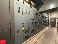 Allen-Bradley Centerline MCC, S/N: SNESDW030/1 with Horizontal Power 2,000 Amps, Vertical Power 300