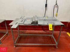 S/S Topped Table: 5’ x 2’ - Rigging Fee: $75