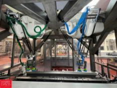 2015 Fanuc Packaging Robots, Model: M-3iA/6S, S/N: R14900639 and R14800589 with S/S Framed Conveyor