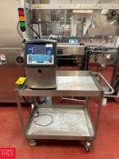 Video Jet Ink Jet Coder, Model: 1520, S/N: 1408008C22ZH with S/S Cart: 3’ x 2'