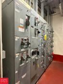 Allen-Bradley Centerline MCC, S/N: SNB805160/1 with Horizontal Power 800 Amps, Vertical Power 300