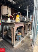 Steel Tables with Busch Vacuum Pump Parts - Rigging Fee: $1,500