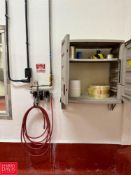 Air Hose Stations with Valves, S/S Topped Table: 4' x 30