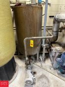 150 Gallon Brine Tank with Transfer Pump and Baldor 2 HP 3, 450 RPM Motor - Rigging Fee: $300