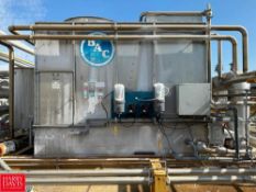 BAC Cooling Tower, Model: 15146, S/N: U040263101MAD with 250 Gallon S/S Tank and Centrifugal Pump