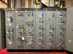 Allen-Bradley Centerline MCC with Horizontal Power 800 Amps, Vertical Power 300 Amps