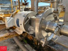 Fristam Centrifugal Pump, Model: FPX732-165, S/N: FPX7321904655 with Baldor 10 HP 3, 490 RPM Motor