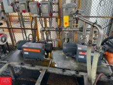 Busch Vacuum Pumps, Model: R5RA0100F with Baldor 5 HP 1,755 RPM Motor, Solberg Filter, Ball Valve