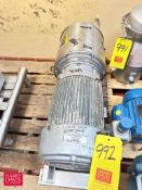 Vacuum Pump, Mounted on S/S Frame - Rigging Fee: $150