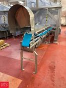 S/S Portable Framed Belt Conveyor with Drive: 21' x 8