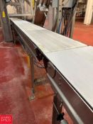 S/S Portable Framed Belt Conveyor with Drive: 19’ x 18