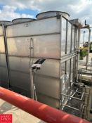 BAC Cooling Tower, Model: 15146, S/N: U040263101MAD with 250 Gallon S/S Tank and Centrifugal Pump