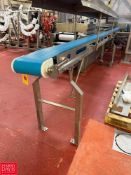 S/S Portable Framed Belt Conveyor with Drive: 21' x 8