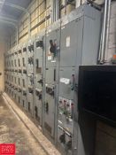 Allen-Bradley Bulletin 2100 MCC, S/N: JWWY85/1 with Horizontal Power 1,200 Amps, Vertical Power 300